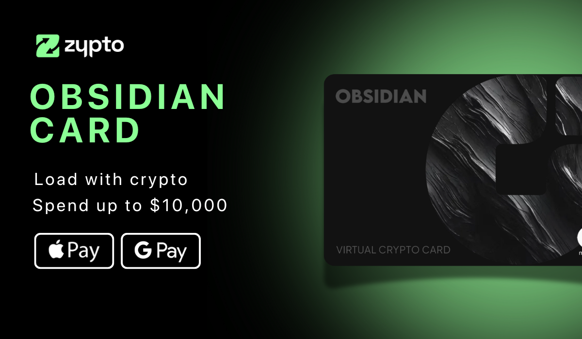 Zypto prepaid Mastercard crypto