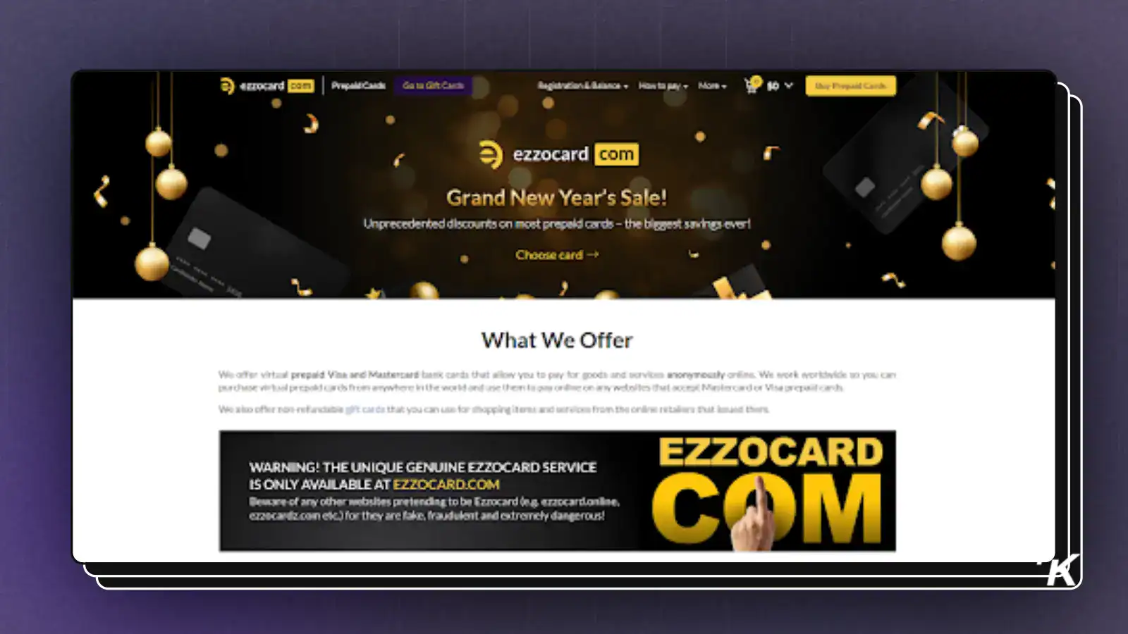 Ezzocard USDT prepaid card