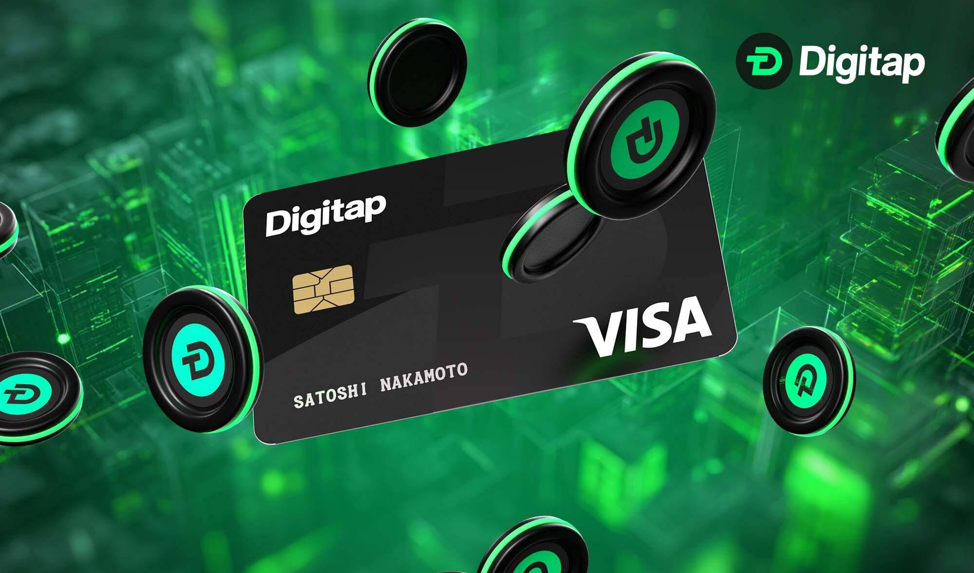 Quantoz Visa stablecoin debit card graphic enabling EEA spending with USDQ EURQ EURD tokens