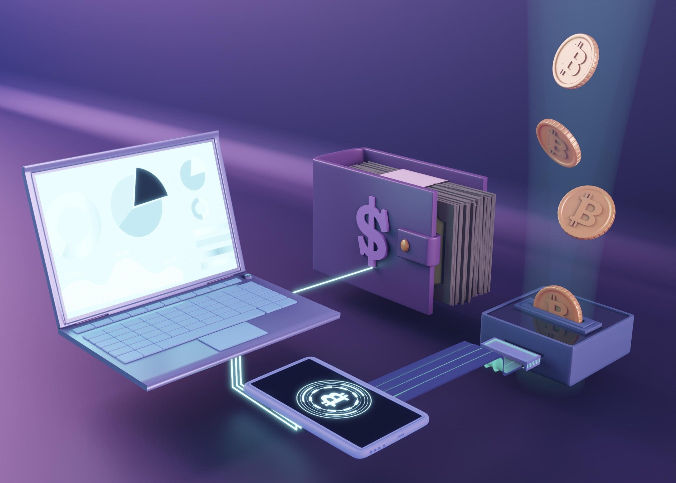 USDT on off ramp exchange illustration