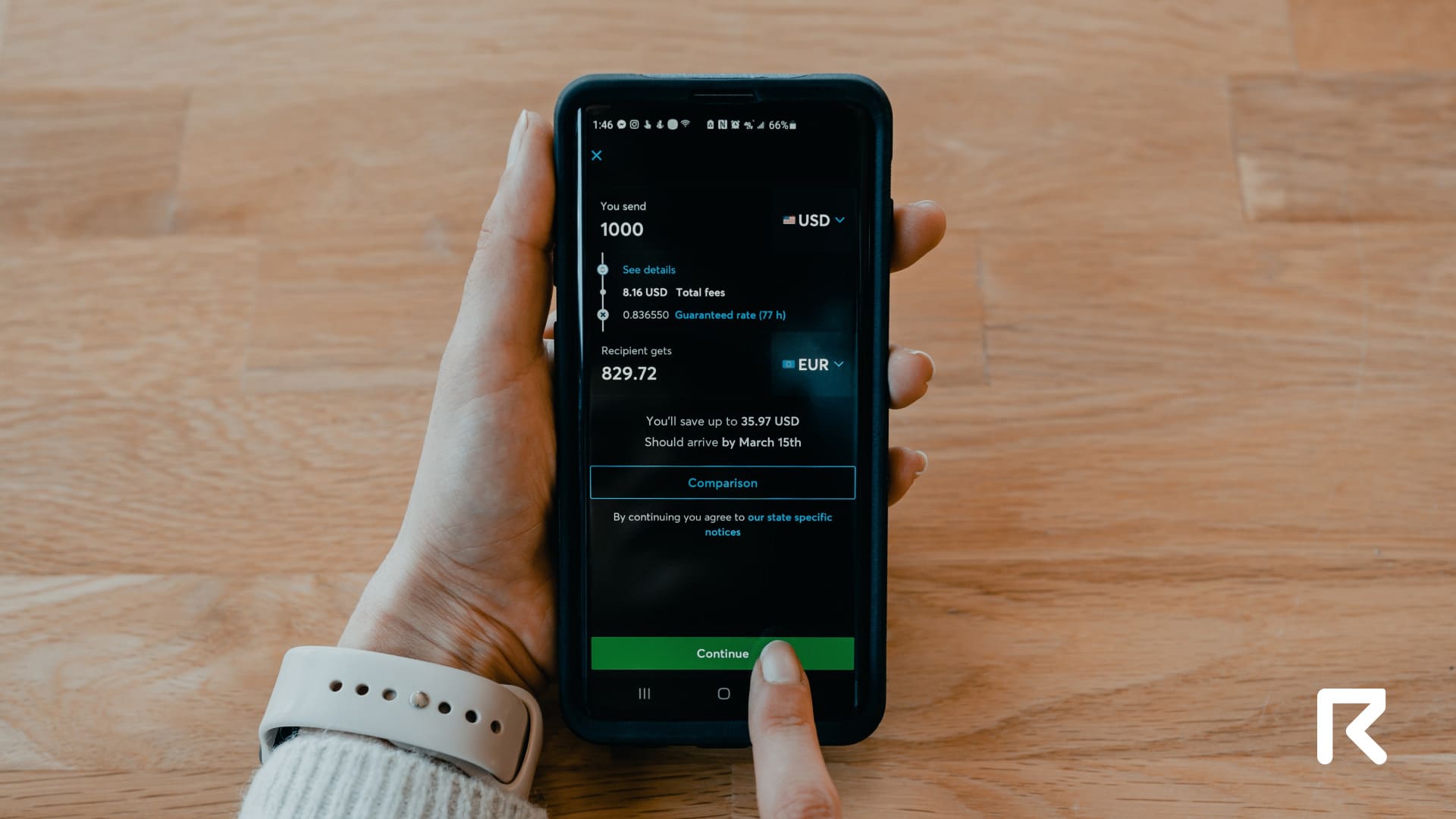 Stable blockchain on off ramp user experience